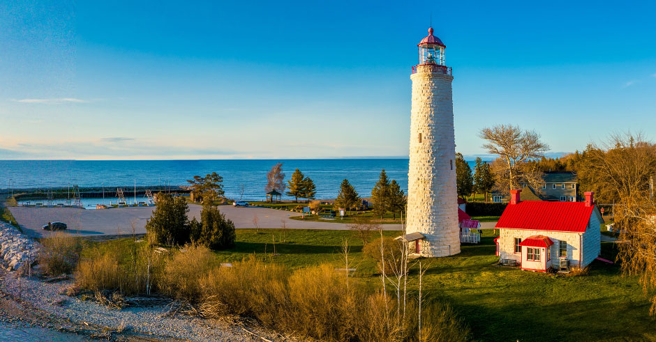 The historic Point Clark Lighthouse